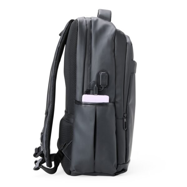 Mochila Couro Sintético USB 36 Litros - Imagem 4